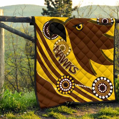 AFL Hawthorn Hawks Indigenous Quilt Blanket
