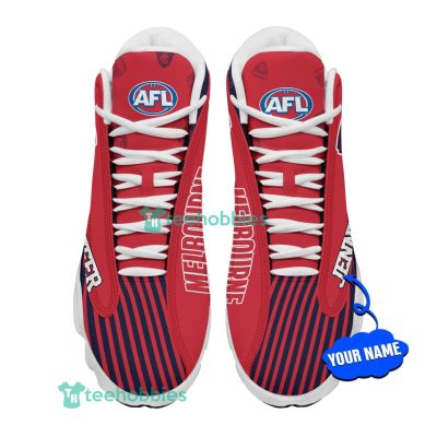 AFL Melbourne Demons Custom Name Red Air Jordan 13 Shoes