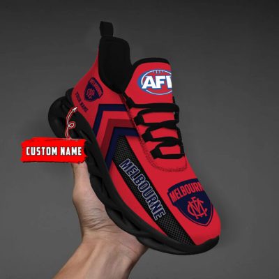 AFL Melbourne Demons Custom Name Red Max Soul Shoes