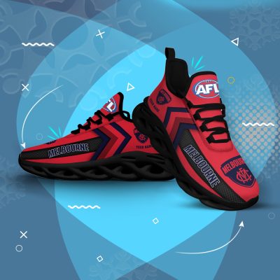 AFL Melbourne Demons Custom Name Red Max Soul Shoes