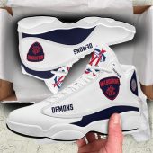 Afl Melbourne Demons Custom Name White Air Jordan 13 Shoes 2819.jpg - demo10