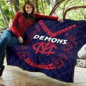Afl Melbourne Demons Indigenous Quilt Blanket 3201.jpg - demo10