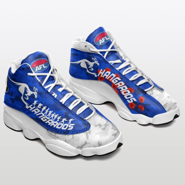 AFL North Melbourne Kangaroos ANZAC - Lest We Forget Air Jordan 13 Shoes