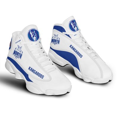 AFL North Melbourne Kangaroos Custom Name Air Jordan 13 Shoes