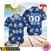 Afl North Melbourne Kangaroos Custom Name Number Tropical Flowers Hawaiian Shirt 0622.jpg - demo10