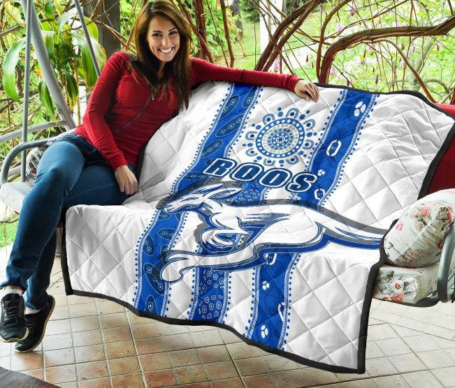 AFL North Melbourne Kangaroos Indigenous Quilt Blanket
