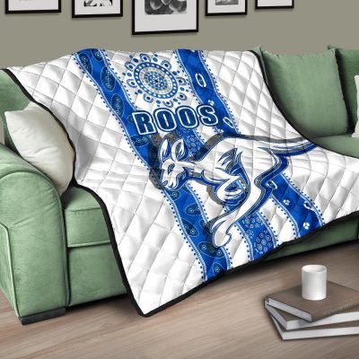 AFL North Melbourne Kangaroos Indigenous Quilt Blanket