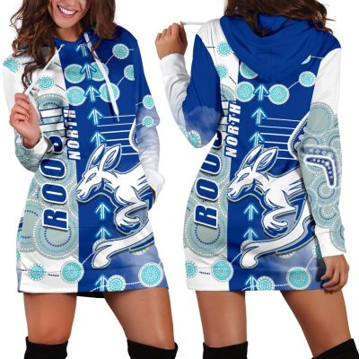 AFL North Melbourne Kangaroos Indigenous Women Hoodie Dress