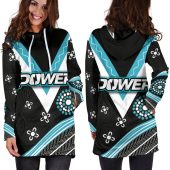 Afl Port Adelaide Aboriginal Black Teal Women Hoodie Dress 1921.jpg - demo10