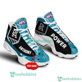 Afl Port Adelaide Custom Name Blue Air Jordan 13 Shoes 3439.jpeg - demo10
