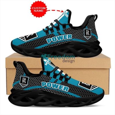AFL Port Adelaide Custom Name Blue Black Max Soul Shoes
