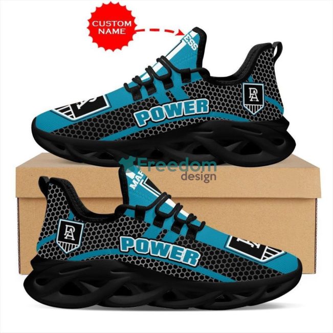 AFL Port Adelaide Custom Name Blue Black Max Soul Shoes