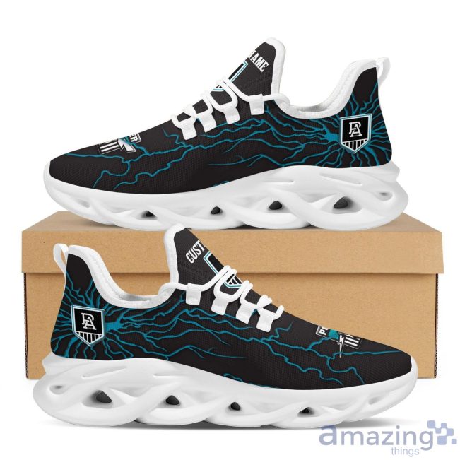 AFL Port Adelaide Custom Name Lightning Max Soul Shoes