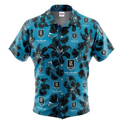AFL Port Adelaide Floral Hawaiian Shirt V2