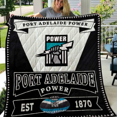 AFL Port Adelaide Power EST 1870 Quilt Blanket