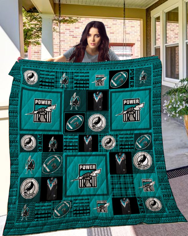 AFL Port Adelaide Power Quilt Blanket V1