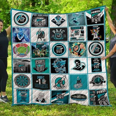 AFL Port Adelaide Power Quilt Blanket V2