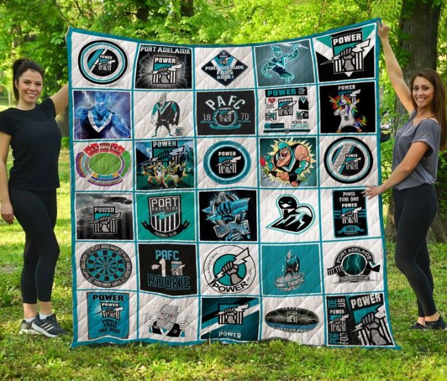 AFL Port Adelaide Power Quilt Blanket V2