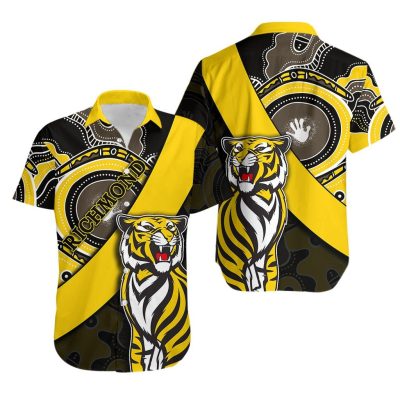AFL Richmond Tigers Aboriginal Hawaiian Shirt