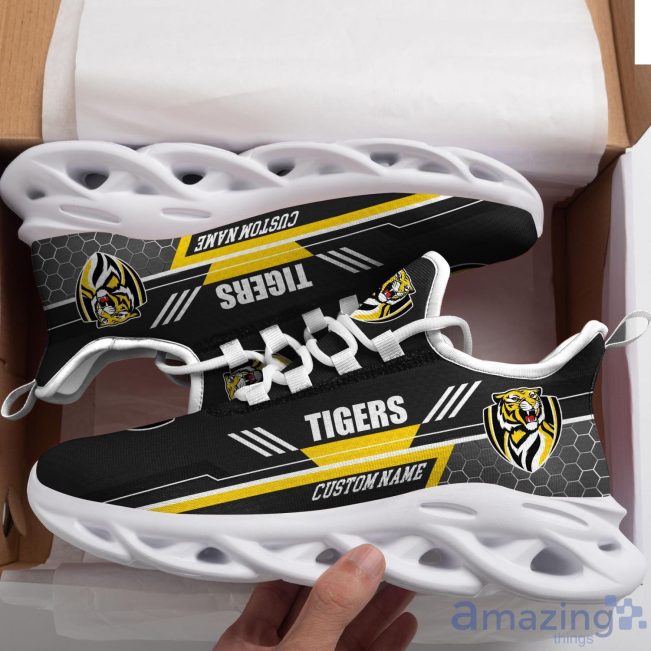 AFL Richmond Tigers Custom Name Black Max Soul Shoes