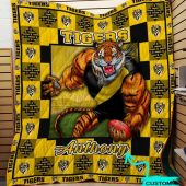 Afl Richmond Tigers Custom Name Mascot Quilt Blanket 5256.jpeg - demo10