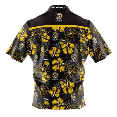 AFL Richmond Tigers Floral Hawaiian Shirt V1