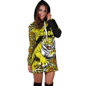 Afl Richmond Tigers Indigenous Yellow Black Women Hoodie Dress 1343.jpg - demo10