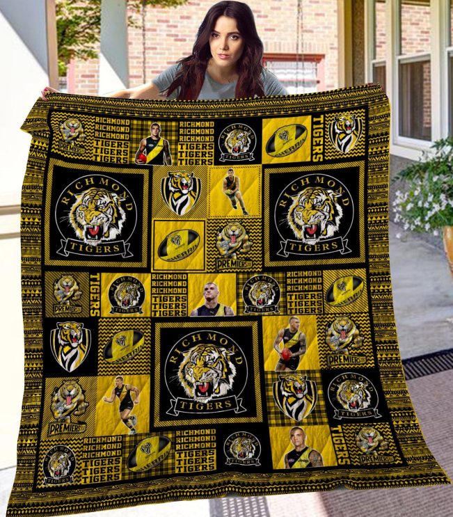 AFL Richmond Tigers Quilt Blanket V1