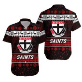 AFL St Kilda Saints Christmas Style Hawaiian Shirt