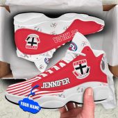Afl St Kilda Saints Custom Name Multi Logo Air Jordan 13 Shoes V2 2818.jpg - demo10