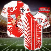 Afl St Kilda Saints Custom Name Number Mascot Baseball Jersey 4157.jpeg - demo10