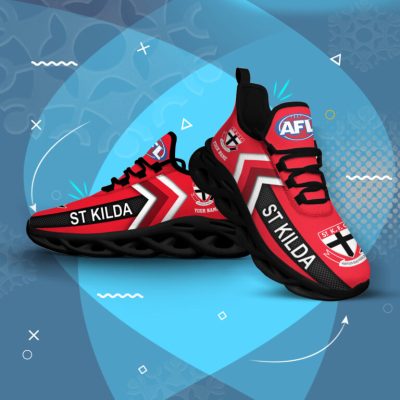 AFL St Kilda Saints Custom Name Red Max Soul Shoes V2