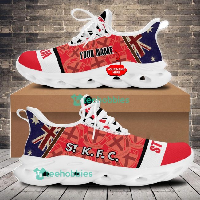 AFL St Kilda Saints Custom Name Red Multi Logo Max Soul Shoes