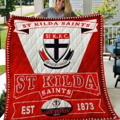 AFL St Kilda Saints EST 1873 Quilt Blanket