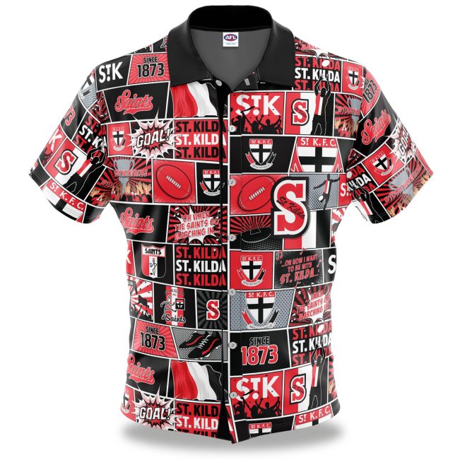 AFL St Kilda Saints Fanatic Hawaiian Shirt