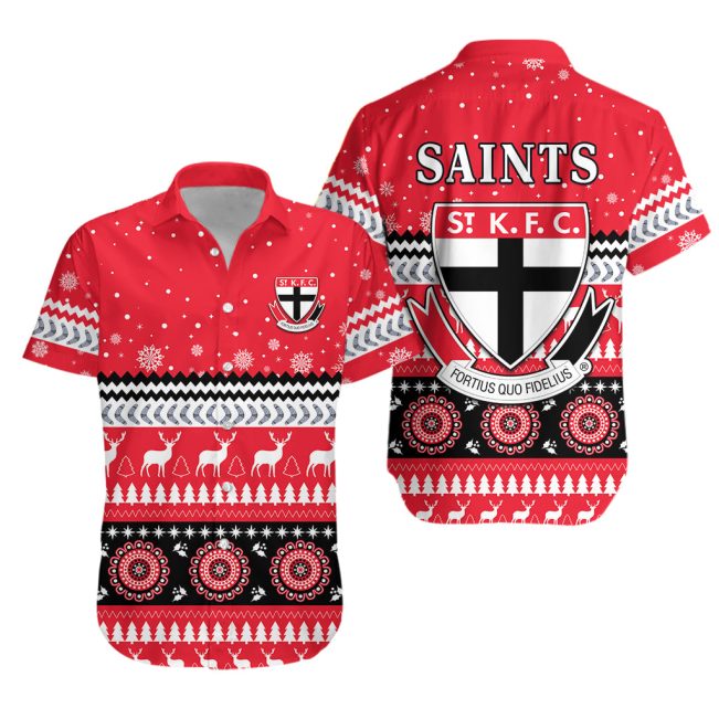 AFL St Kilda Saints Indigenous Hawaiian Shirt