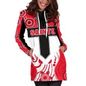 Afl St Kilda Saints Indigenous Red Women Hoodie Dress 4510.jpg - demo10