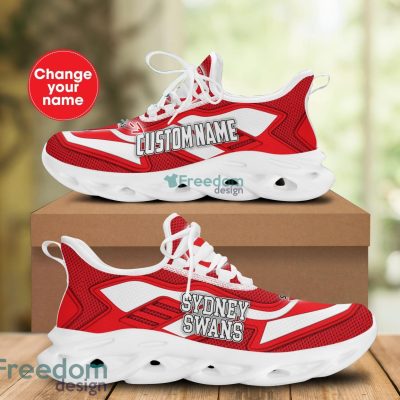 AFL Sydney Swans Custom Name Red Max Soul Shoes