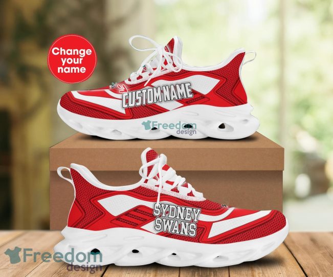 AFL Sydney Swans Custom Name Red Max Soul Shoes