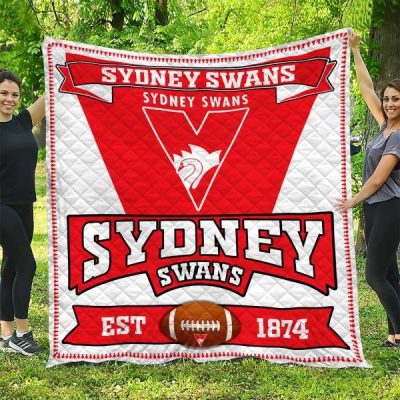 AFL Sydney Swans EST 1874 Quilt Blanket V2