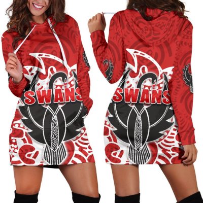 AFL Sydney Swans Indigenous Women Hoodie Dress V2