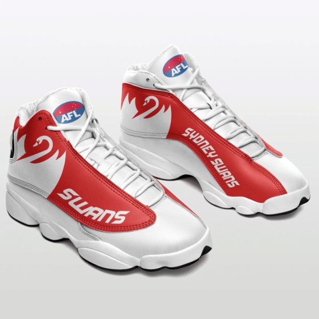 AFL Sydney Swans Red White Air Jordan 13 Shoes