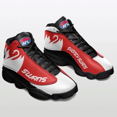 AFL Sydney Swans Red White Air Jordan 13 Shoes