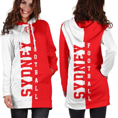 AFL Sydney Swans Red White Women Hoodie Dress V2