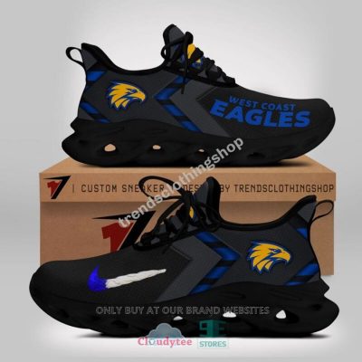 AFL West Coast Eagles Black Blue Max Soul Shoes