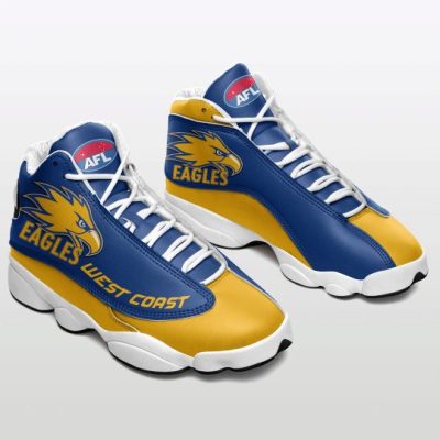 AFL West Coast Eagles Blue Air Jordan 13 Shoes