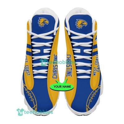 AFL West Coast Eagles Custom Name Air Jordan 13 Shoes