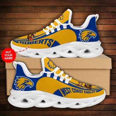 AFL West Coast Eagles Custom Name Max Soul Shoes
