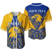 Afl West Coast Eagles Custom Text Indigenous Gold Baseball Jersey 1909.jpg - demo10