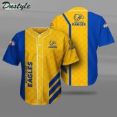 AFL West Coast Eagles Gold Royal Blue Baseball Jersey